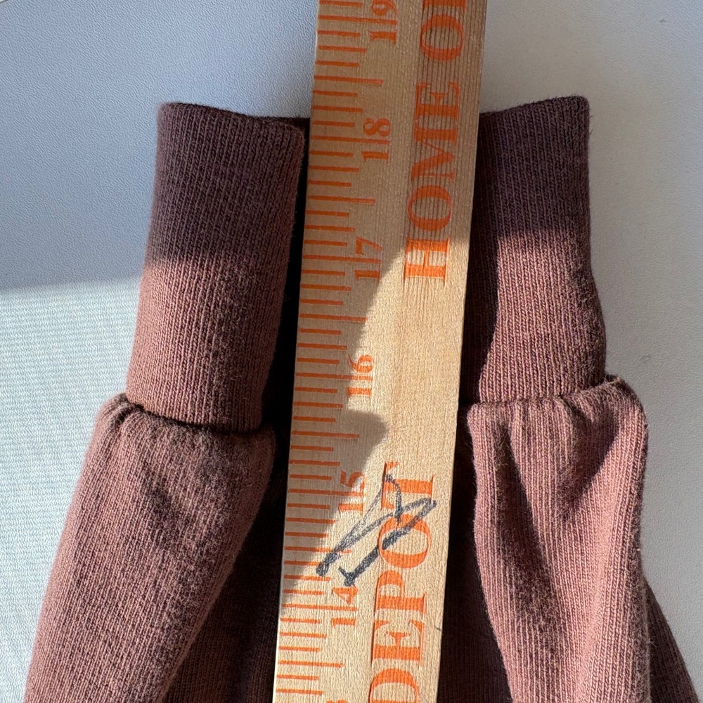 Madewell Rugby Polo Shirt Womens Large Brown Cream Striped NL325 Cotton Top - Picture 6 of 8